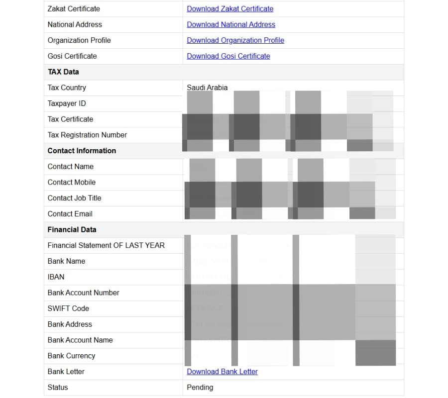 Procurement screenshot 10